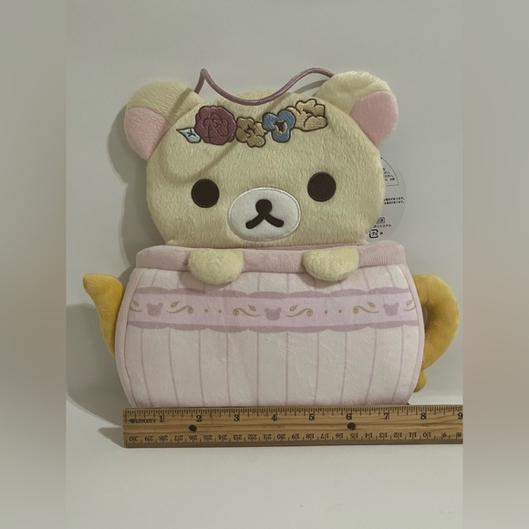 Korilakkuma Chairoikoguma Plush Wall Hanging with Pocket - Picture 8 of 9